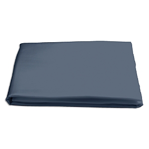 Shop Matouk Nocturne Sateen Fitted Sheet, King In Steel Blue