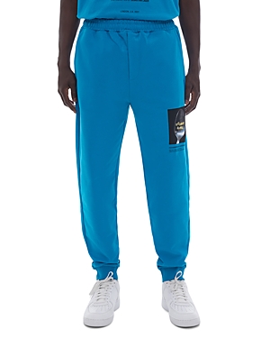 Helmut Lang Spoon Photo Jogger Pants In Cerulean