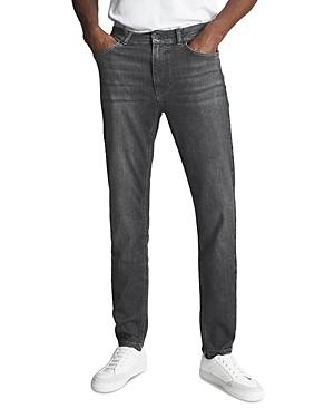 REISS HARRY SLIM FIT JEANS IN WASHED GRAY