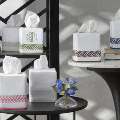 Matouk - Astor Braid Tissue Box Cover