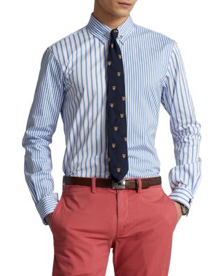 Polo Ralph Lauren Custom Fit Striped Poplin Fun Shirt Bloomingdale's