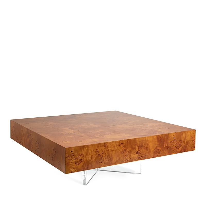 Jonathan Adler Bond Block Cocktail Table In Brown