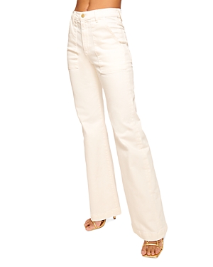 Ramy Brook Clifford High Rise Wide Leg Jeans in White