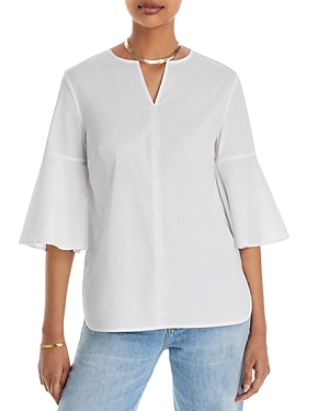 Shop Misook Bell Sleeve Top In White