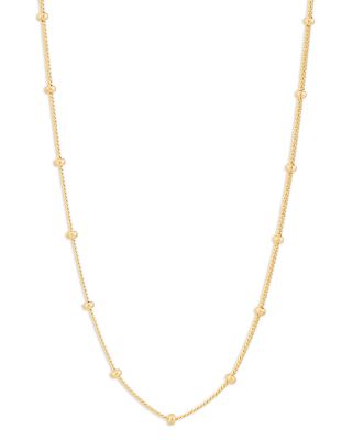 Bloomingdale's Fine Collection - Saturn Curb Link Chain Necklace in 14K Yellow Gold, 16-18" - Exclusive