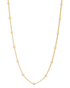 Bloomingdale's - Saturn Curb Link Chain Necklace in 14K Yellow Gold, 16-18" - 100% Exclusive