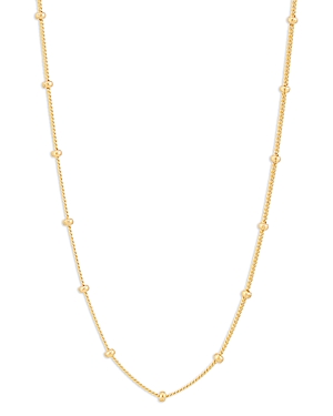 Bloomingdale's Saturn Curb Link Chain Necklace in 14K Yellow Gold, 16-18 - 100% Exclusive