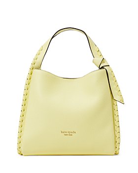 BECKON LargeLeather Yellow Luxury Designer Tote Hand Bag/Purse