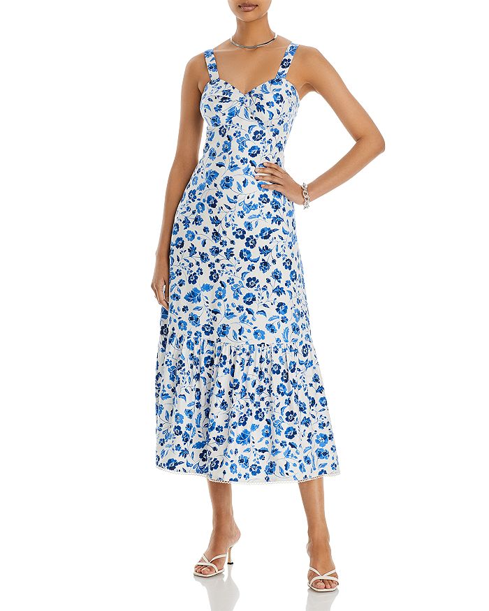 T Tahari Strappy Printed Maxi Dress | Bloomingdale's