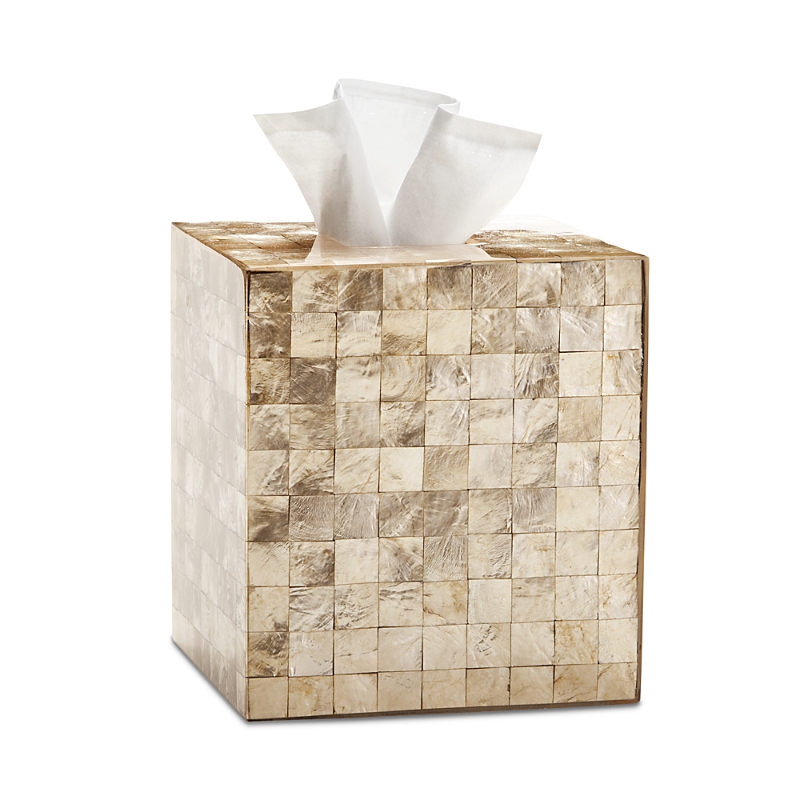 Labrazel Capiz Tissue Cover In Champagne