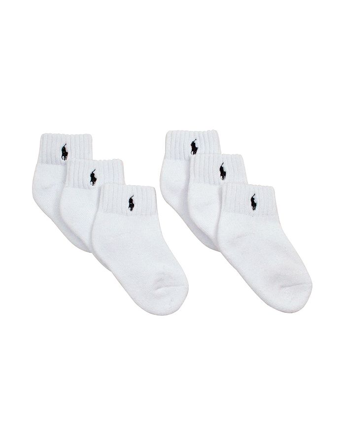 Ralph Lauren Ralph Lauren Boys' Quarter Socks, 6 Pack - Baby ...
