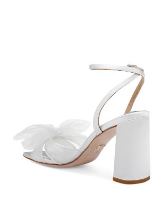 Women's Tess Tulle Bow Block Heel Sandals