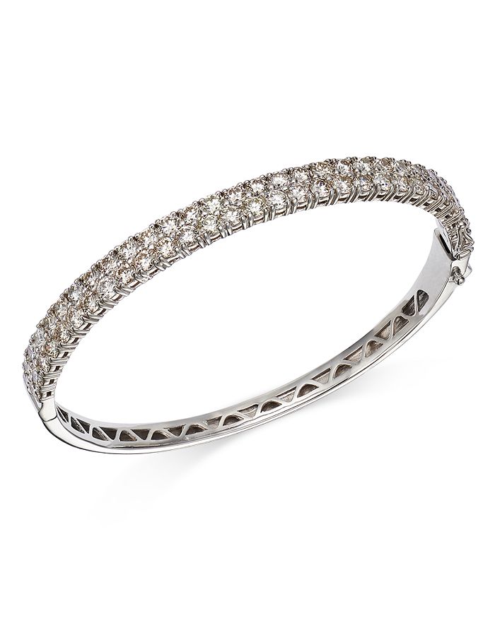 Bloomingdale's - Diamond Cluster Bangle Bracelet in 14K White Gold, 6.0 ct. t.w. - 100% Exclusive