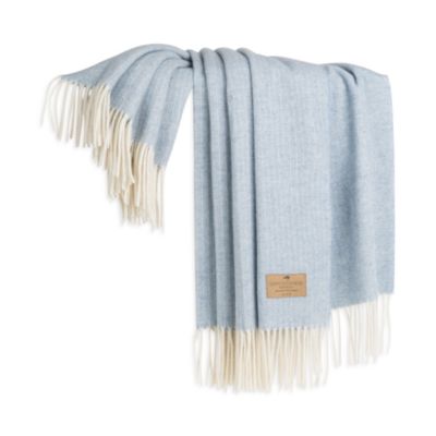Pinstripe Lambswool Cashmere Throw