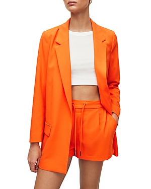 Allsaints Aleida Tri Blazer In Vivid Orange