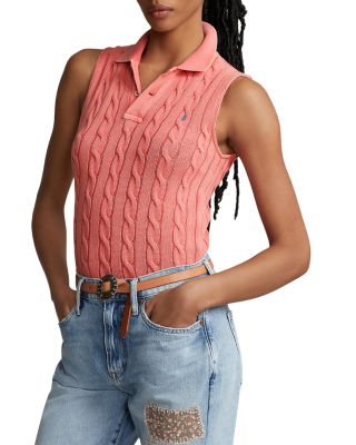 ★★POLO RALPH LAUREN★★ W Cable Knit Sleeveless Sweater Be Cable-Knit Sleeveless Sweater | Ralph Lauren