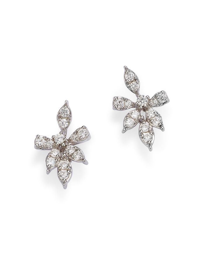 Bloomingdale's Diamond Starburst Stud Earrings in 14K White Gold, 0.50 ...