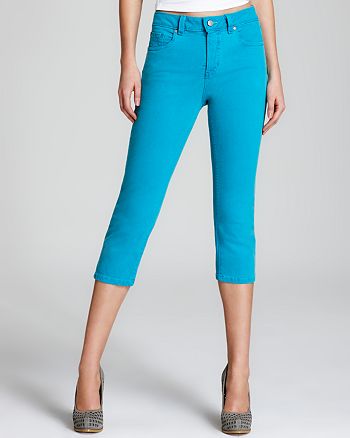 Miraclebody by Miraclesuit Petites - Annette Crop Jeans in Turquoise