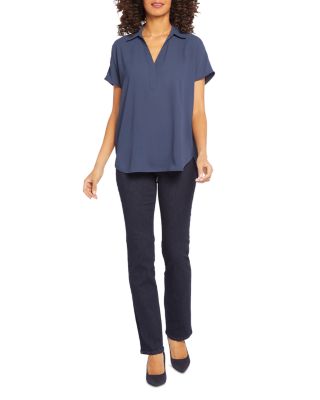 Becky Printed Short Sleeve Blouse