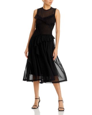 3.1 Phillip Lim Asymmetric Ruffle Midi Dress | Bloomingdale's Women