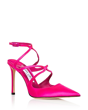 Jimmy Choo Women's Azia 95 Strappy Slingback High Heel Pumps In Fuchsia