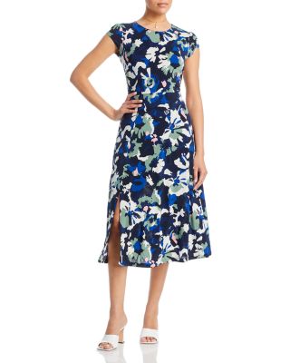 BOSS - Eletas Cap Sleeve Midi Dress
