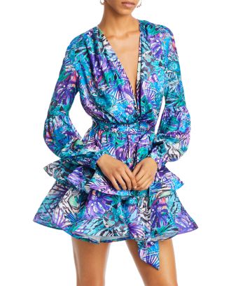 BRONX AND BANCO Bedouin Floral Print Fit & Flare Mini Dress ...