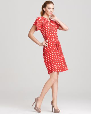 Tucker - Short Sleeve Polka Dot Dress