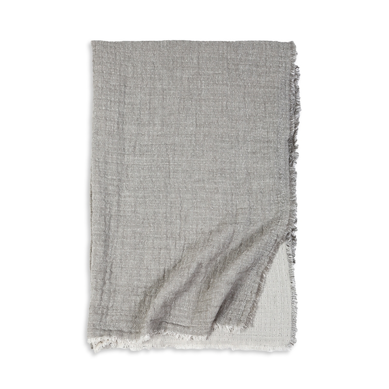 Pom Pom At Home Hermosa Oversized Throw Blanket In Gray/cream