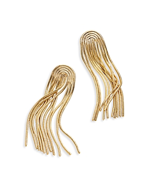 Shop Baublebar Amy Chain Fringe Drop Earrings In Gold Tone