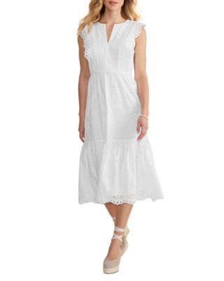 Vineyard Vines Seashell Cotton Eyelet Midi Dress Bloomingdale's