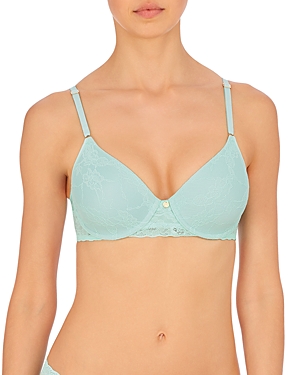 Natori Bliss Allure Lace Contour Underwire Bra In Julep/sky