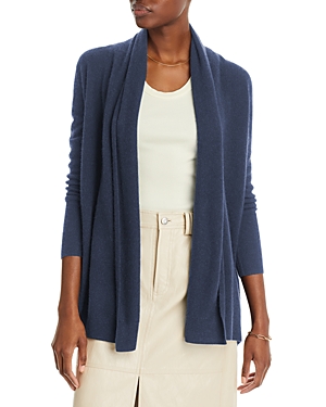C By Bloomingdale's Cashmere Open-front Cardigan - 100% Exclusive In Anchor Blue