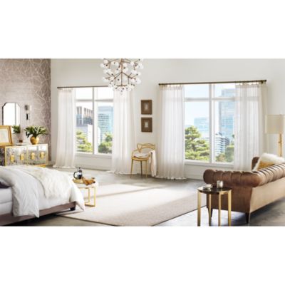 Sunbrella - Lina Sheer Curtain 3-in-1 Single Curtain Panel, 50" x 96"