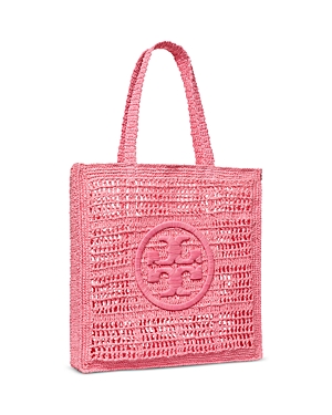 Tory Burch Ella Medium Hand Crocheted Tote In Pink