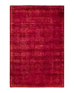Bloomingdale's Fine Vibrance M1530 Area Rug, 4'1" X 6'2" In Red