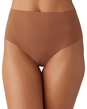 B.tempt'd By Wacoal B.bare Hi Waist Thong In Copper Brown