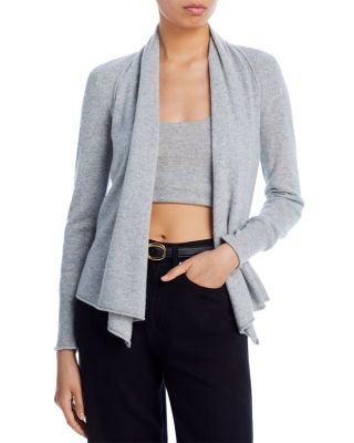 Cashmere Open-Front Cardigan