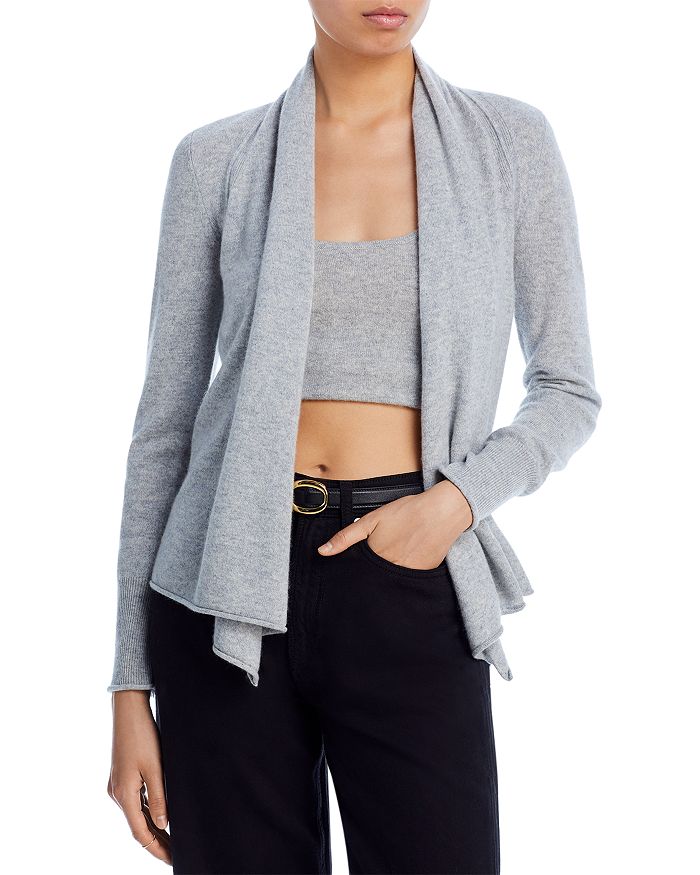 Draped Open-Front Cashmere Cardigan - 100% Exclusive | Bloomingdale's