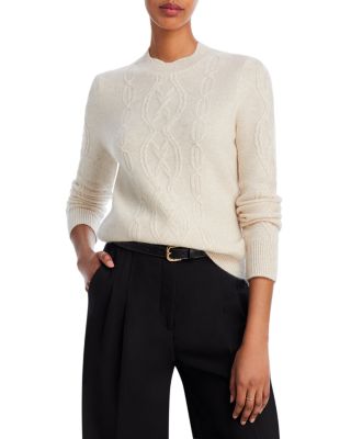 AQUA - Cashmere Cable Knit Sweater - 100% Exclusive