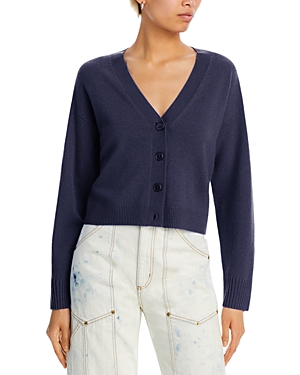 AQUA CASHMERE V NECK CARDIGAN - 100% EXCLUSIVE