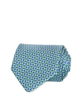 Ferragamo Gancini Dog Print Silk Classic Tie Beige Size One Size main image 1