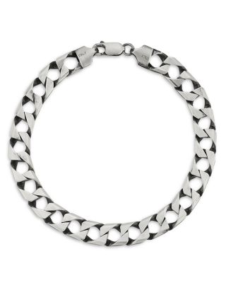 Milanesi And Co - Sterling Silver Oxidized Square Curb Bracelet