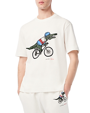 Lacoste Relaxed Fit Crewneck Graphic Tee