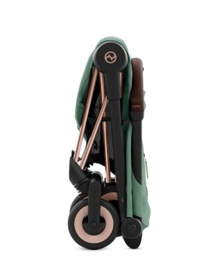 COYA Compact Lightweight Travel Ready Stroller in Rose Gold 