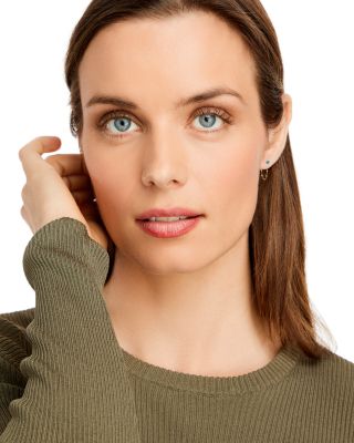 14K Gold Turquoise & Chain Drop Earrings