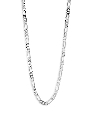 Sterling Silver Figaro Chain Necklace 7mm, 24