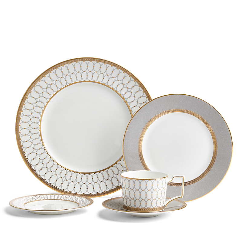 Wedgwood Renaissance Grey 5-piece Place Setting In Multi