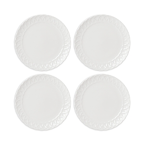 Lenox Wicker Creek Accent Plates, Set Of 4 In White