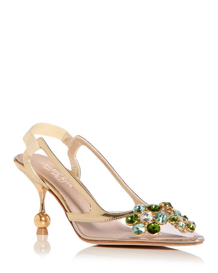 Giambattista Valli Women's Pearl Crystal Embellished Slingback Sandals ...